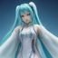 读者Miku粉丝的头像，初音未来忠实粉丝，热爱白丝COS造型